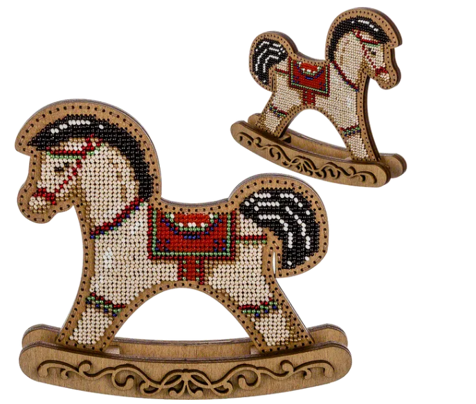 ,Siuvinėjimo karoliukais rinkinys Arkliukas (Wonderland FLK-294, dvipusis)